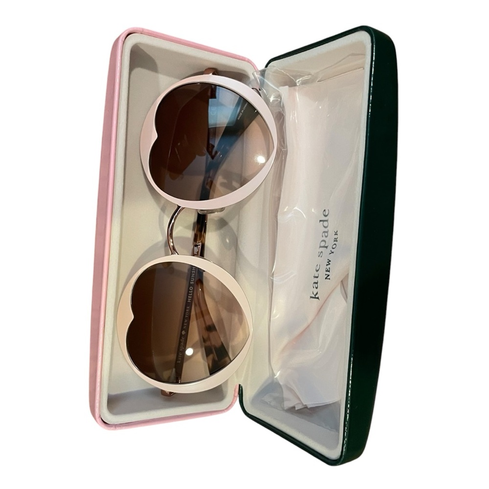 kate spade new york rosarias round heart sunglasses - Picture 6 of 7